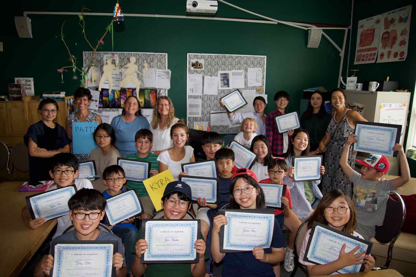 Summer students receive their certifications
